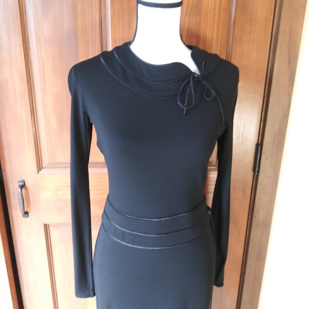 Authentic Giorgio Armani long sleeved black dress US 6